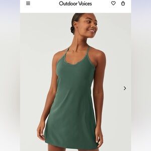 Outdoor Voices Exercise Dress Size Medium, Evergreen Color
